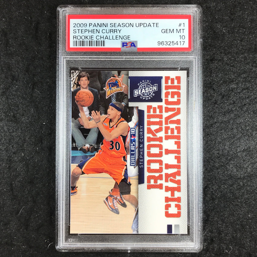 2009 Panini Season Update STEPHEN CURRY Rookie Challenge Base #1 PSA 10 (417)