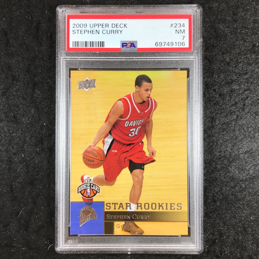 2009 Upper Deck STEPHEN CURRY Rookie Base #234 PSA 7 (106)