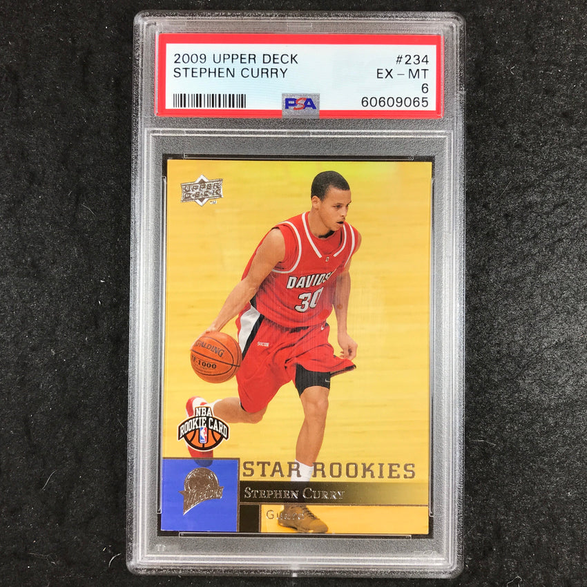 2009 Upper Deck STEPHEN CURRY Rookie Base #234 PSA 6 (065)