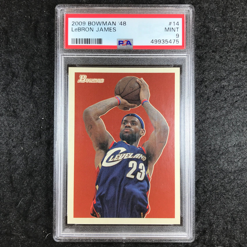 2009 Bowman '48 LEBRON JAMES Base #14 PSA 9 (475)