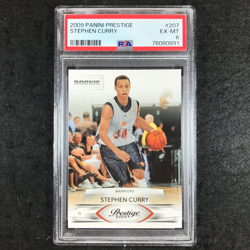 2009 Panini Prestige STEPHEN CURRY Rookie Base #207 PSA 6 (891)