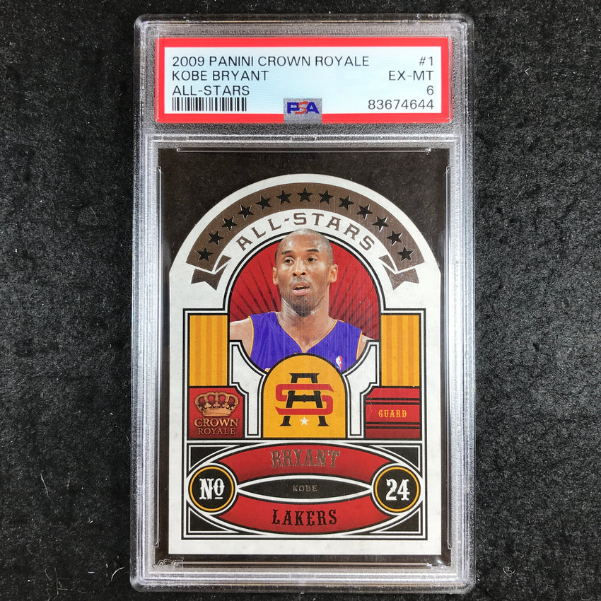 2009 Panini Crown Royale KOBE BRYANT All-Stars Base #1 PSA 6 (644)