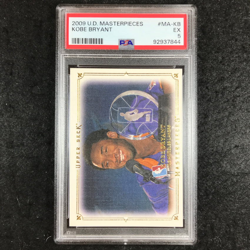 2009 Upper Deck Masterpieces KOBE BRYANT Base #MA-KB PSA 5 (844)