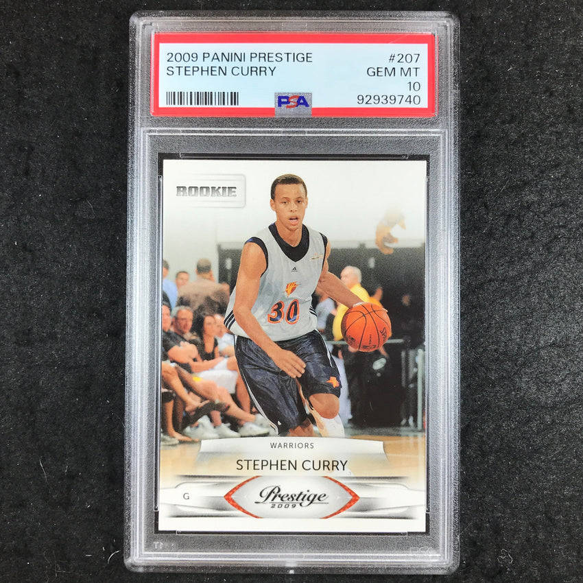2009 Prestige STEPHEN CURRY Rookie Base #207 PSA 10 (740)