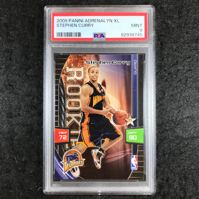 2009 Panini Adrenalyn XL STEPHEN CURRY Rookie Base PSA 9 (745)