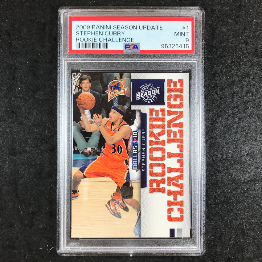2009 Panini Season Update STEPHEN CURRY Rookie Challenge Base #1 PSA 9 (416)