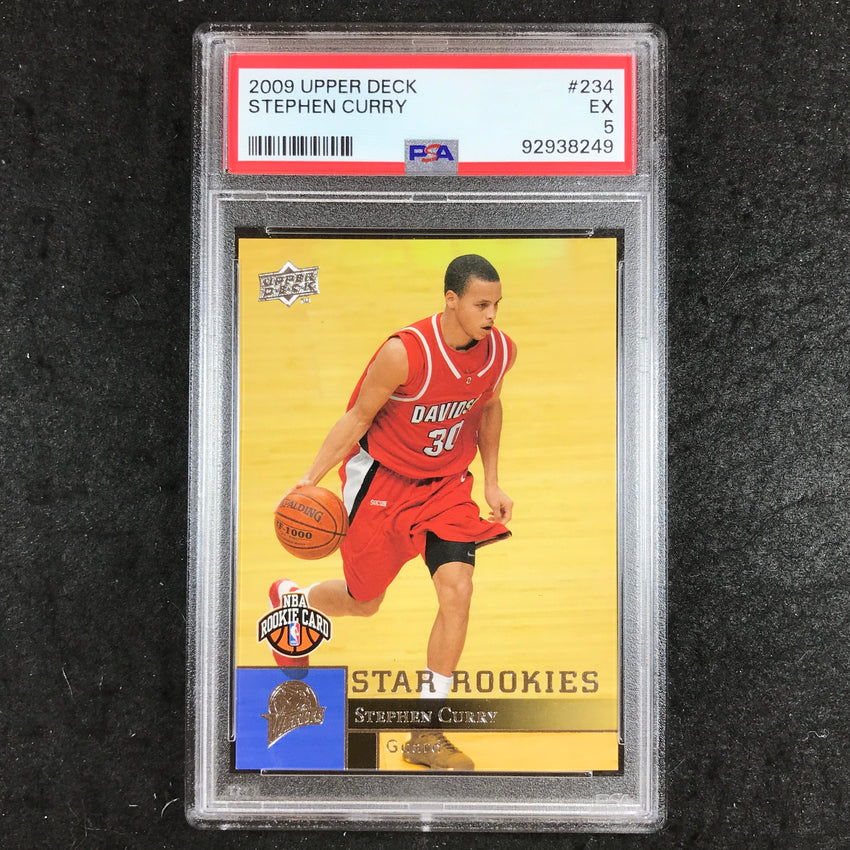 2009 Upper Deck STEPHEN CURRY Rookie Base #234 PSA 5 (249)
