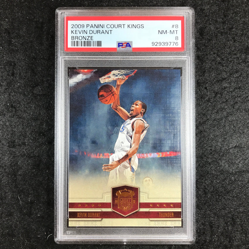 2009 Panini Court Kings KEVIN DURANT Bronze 107/149 #8 PSA 8 (776)