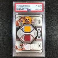 2009 SP Game Used LEBRON JAMES MAGIC JOHNSON Combo Materials 240/499 PSA 9 (376)