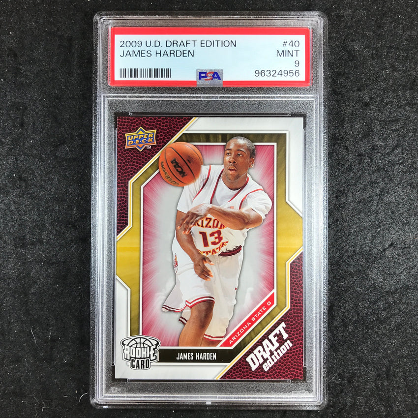 2009 Upper Deck Draft Edition JAMES HARDEN Rookie Base #40 PSA 9 (956)