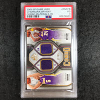 2009 SP Game Used JORDAN FARMAR KOBE BRYANT Combo Materials 17/35 PSA 3 (660)