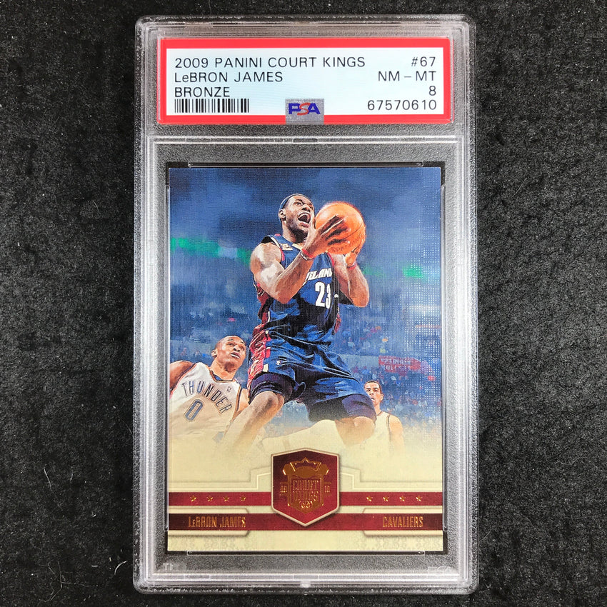 2009 Panini Court Kings LEBRON JAMES Bronze 14/149 #67 PSA 8 (610)