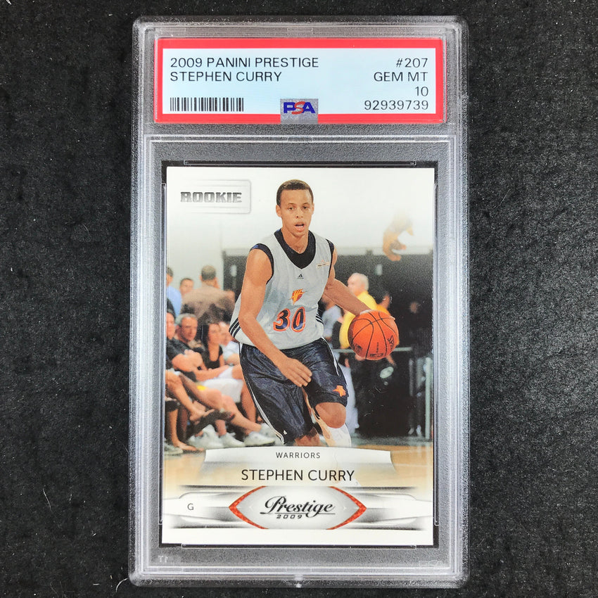 2009 Prestige STEPHEN CURRY Rookie Base #207 PSA 10 (739)