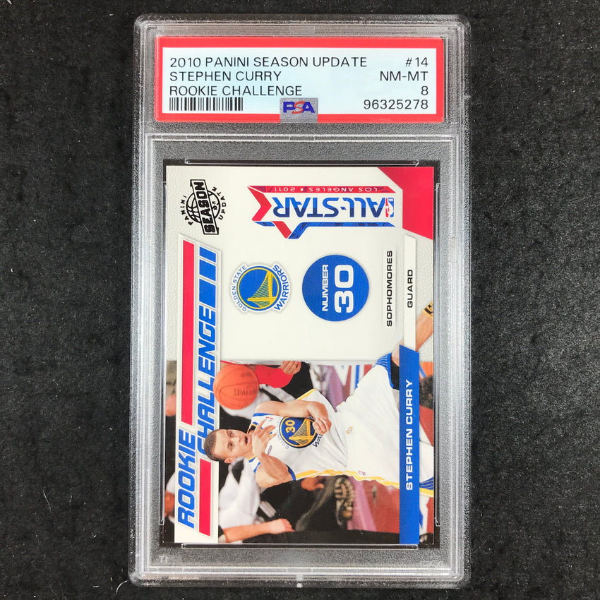 2010 Panini Season Update STEPHEN CURRY Rookie Challenge Base #14 PSA 8 (278)