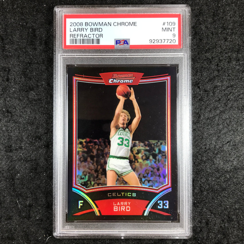 2008 Bowman Chrome LARRY BIRD Refractor 333/499 #109 PSA 9 (720)