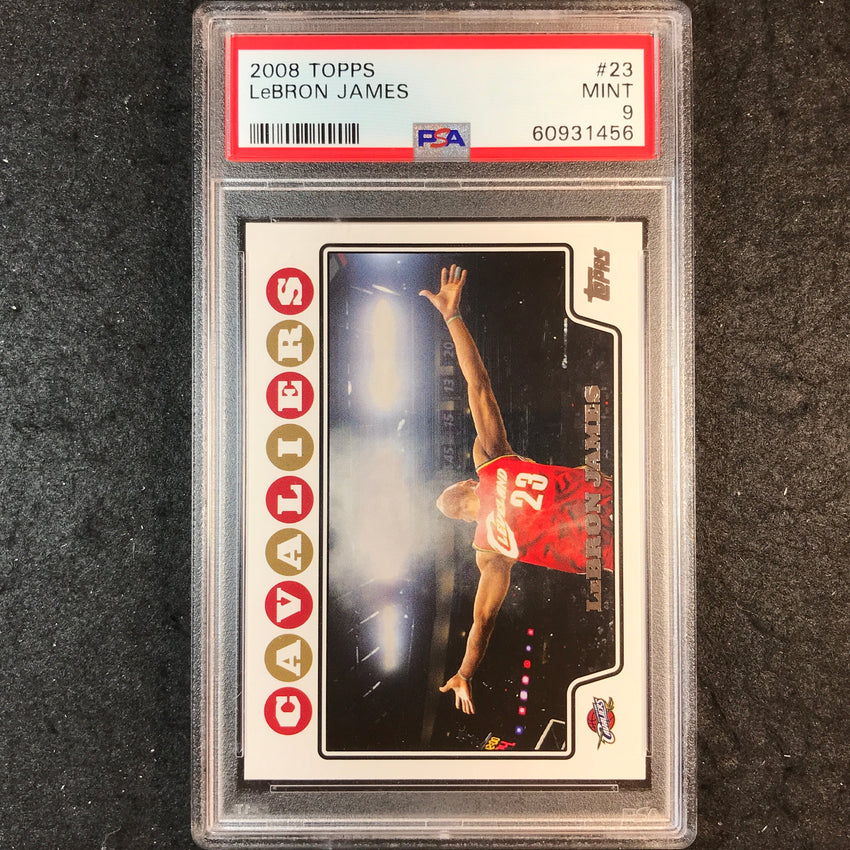 2008 Topps LEBRON JAMES Base #23 PSA 9 (456)