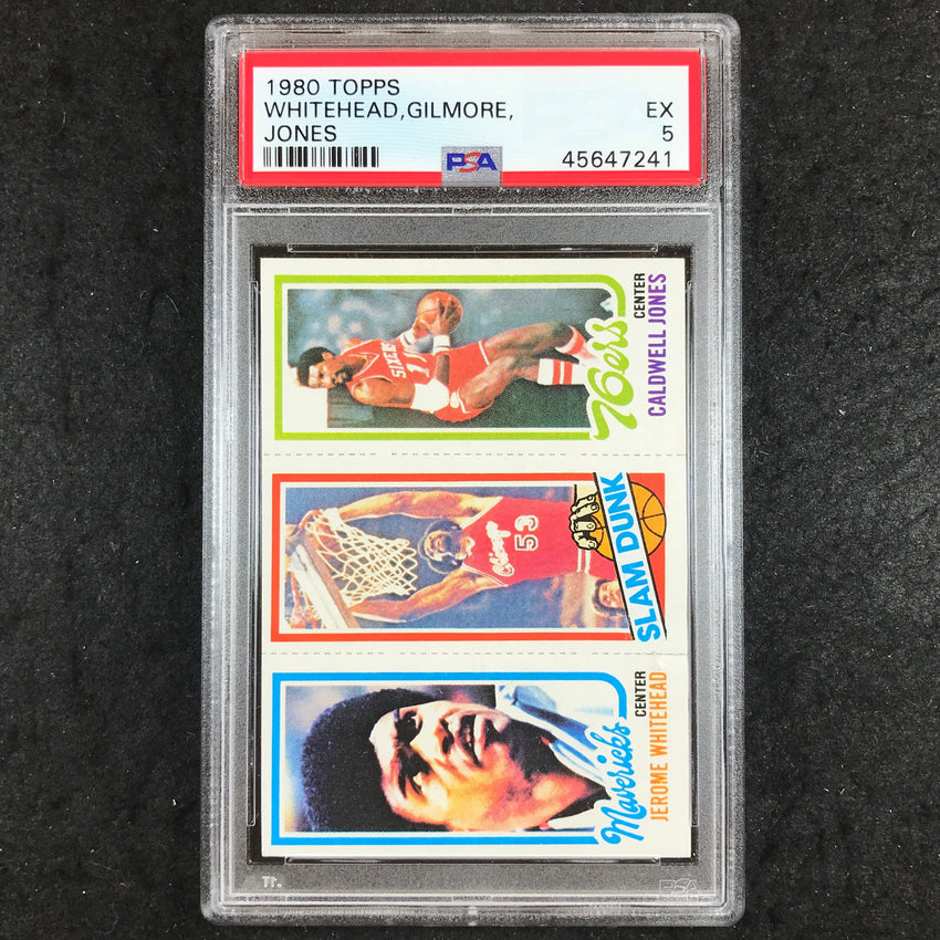 1980 Topps WHITEHEAD GILMORE JONES PSA 5 (241)