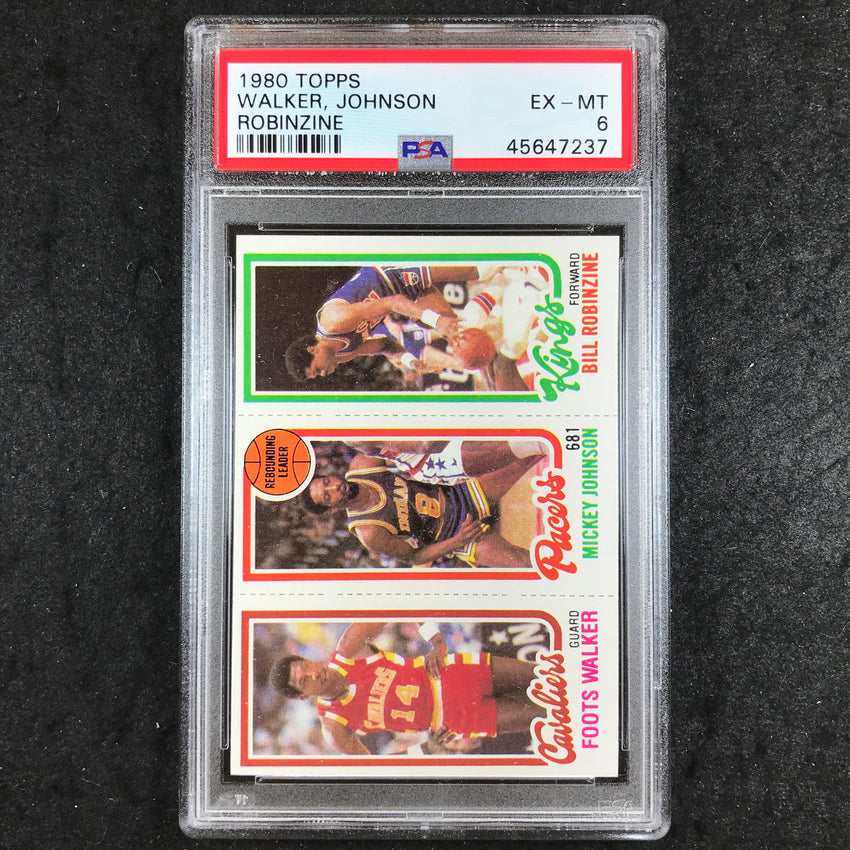 1980 Topps WALKER JOHNSON ROBINZINE PSA 6 (237)