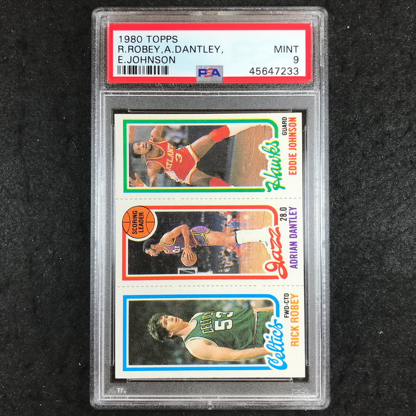 1980 Topps ROBEY DANTLEY JOHNSON PSA 9 (233)