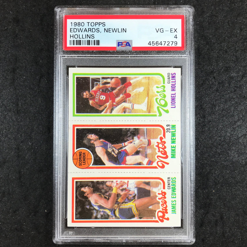 1980 Topps EDWARDS NEWLIN HOLLINS PSA 4 (279)