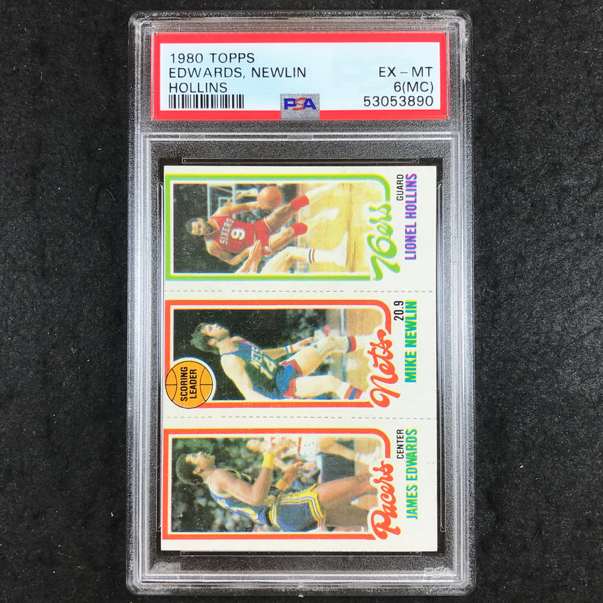 1980 Topps EDWARDS NEWLIN HOLLINS PAS 6 (MC) (890)