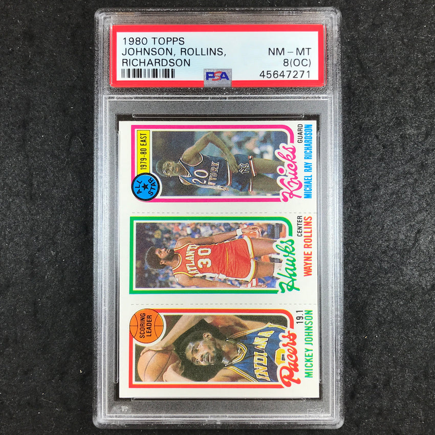 1980 Topps JOHNSON ROLLINS RICHARDSON PSA 8 (OC) (271)