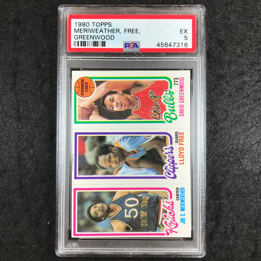 1980 Topps MERIWEATHER FREE GREENWOOD PSA 5 (316)