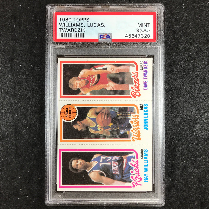 1980 Topps WILLIAMS LUCAS TWARDZIK PSA 9 (OC) (320)