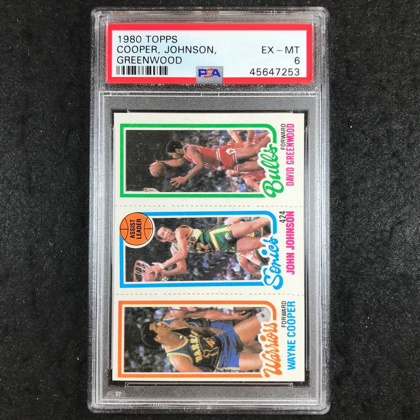 1980 Topps COOPER JOHNSON GREENWOOD PSA 6 (253)