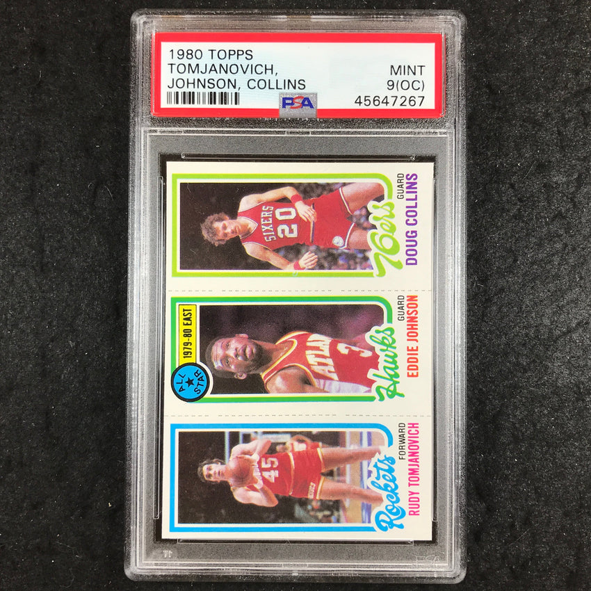 1980 Topps TOMJANOVICH JOHNSON COLLINS PSA 9 (OC) (267)