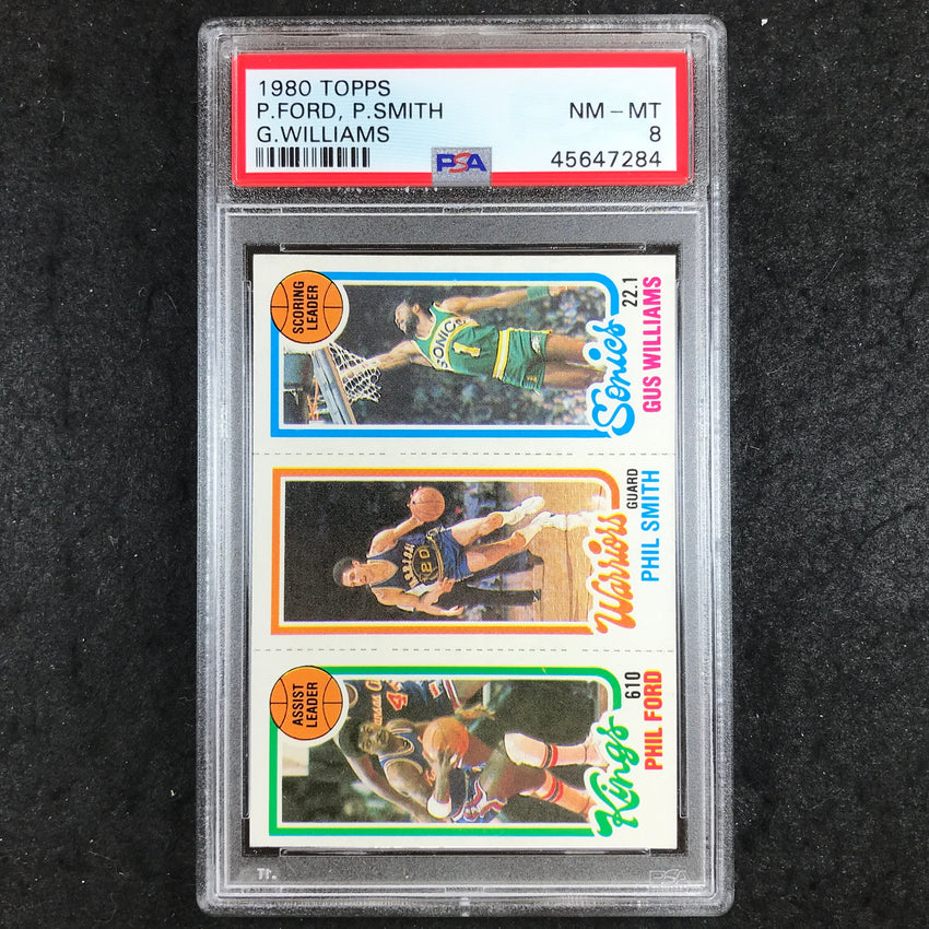1980 Topps FORD SMITH WILLIAMS PSA 8 (284)