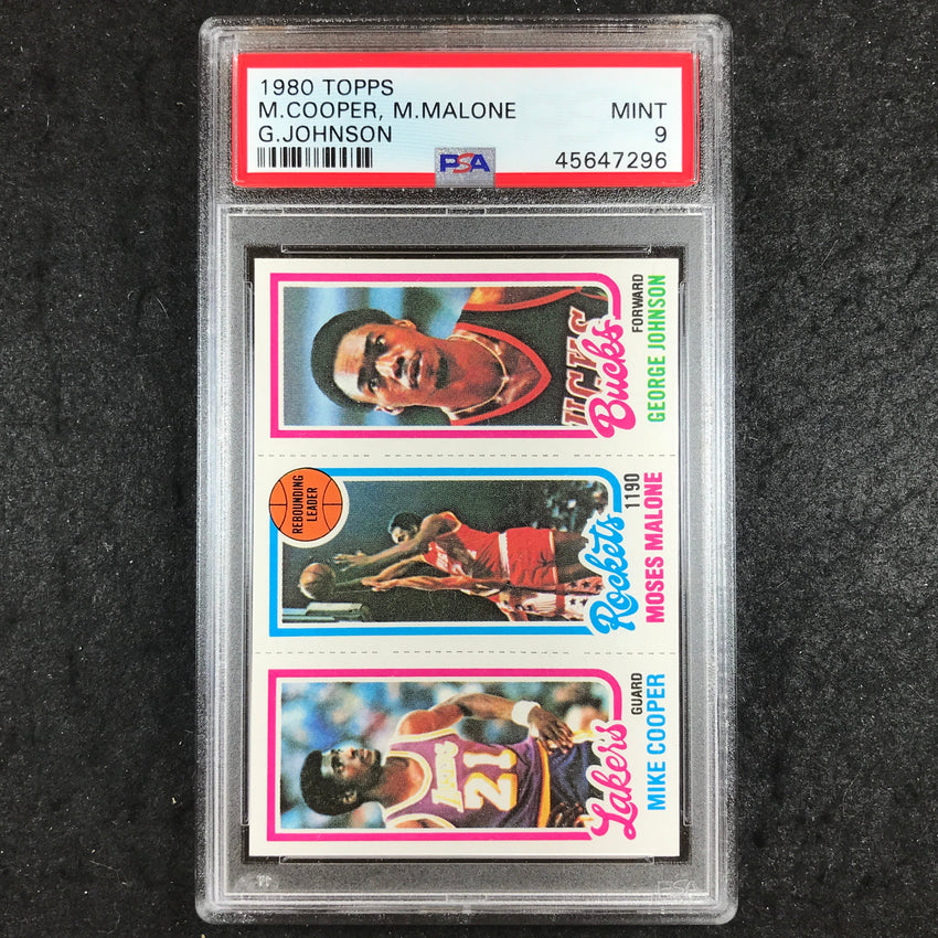 1980 Topps COOPER MALONE JOHNSON Base PSA 9 (296)