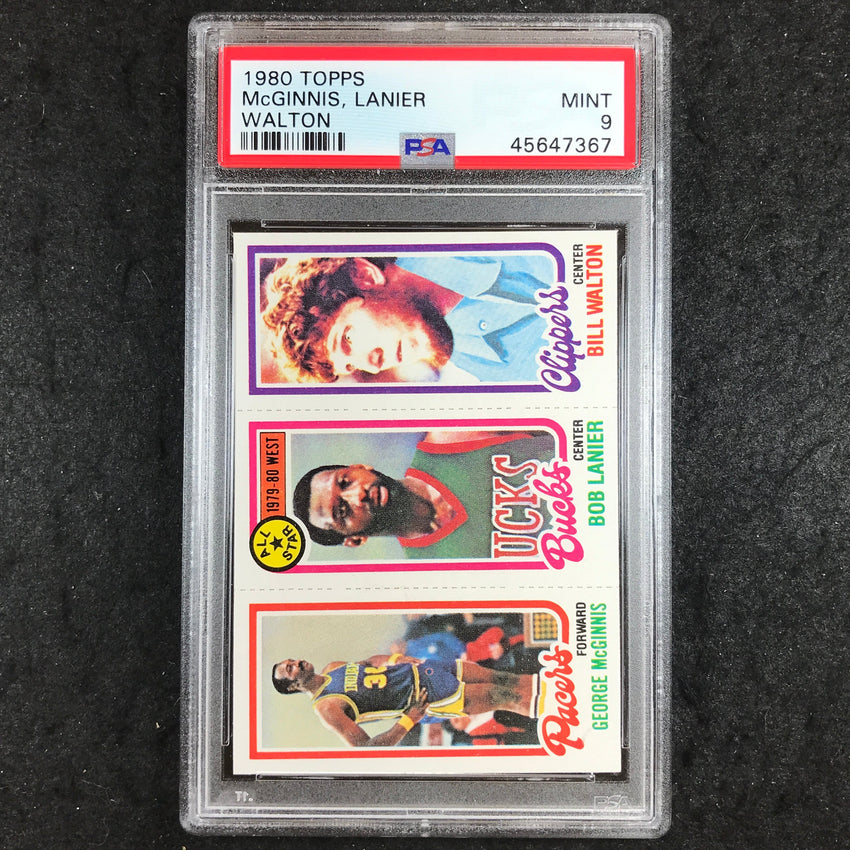 1980 Topps MCGINNIS LANIER WALTON PSA 9 (367)