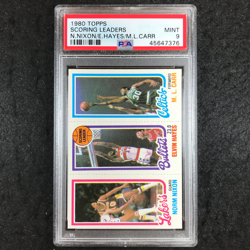 1980 Topps NIXON HAYES CARR Base PSA 9 (376)