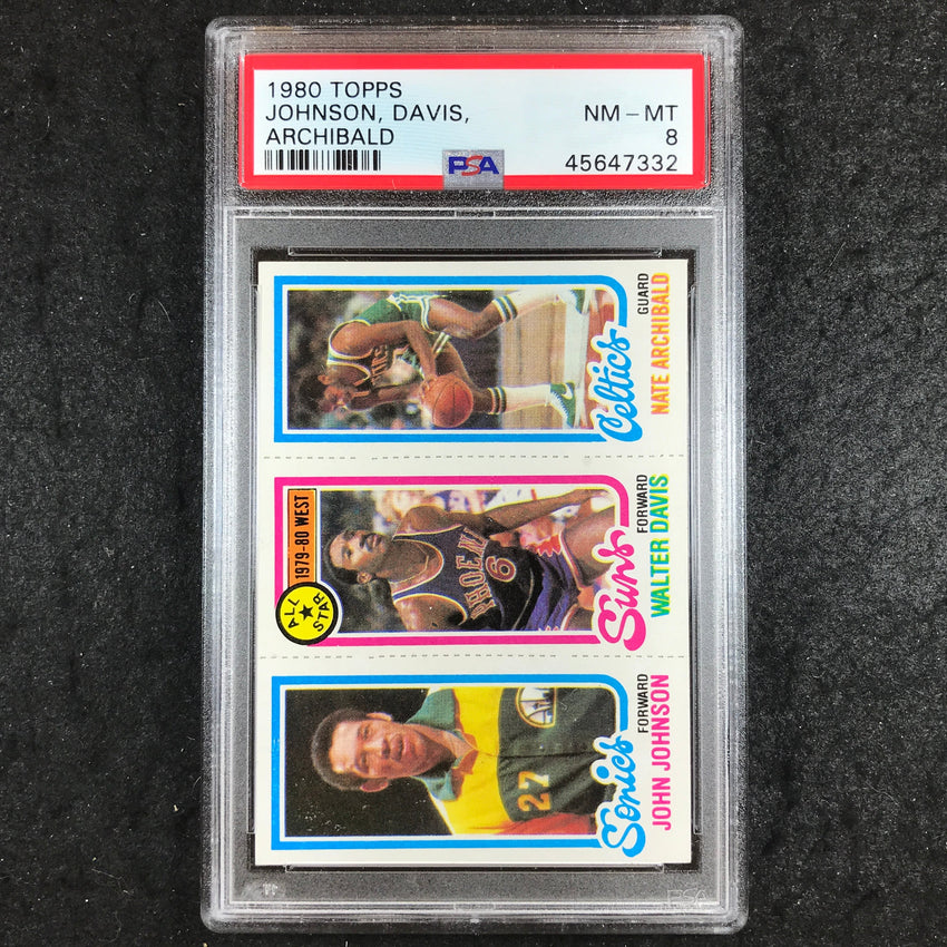 1980 Topps TAYLOR SHUMATE DEMIC PSA 8 (330)