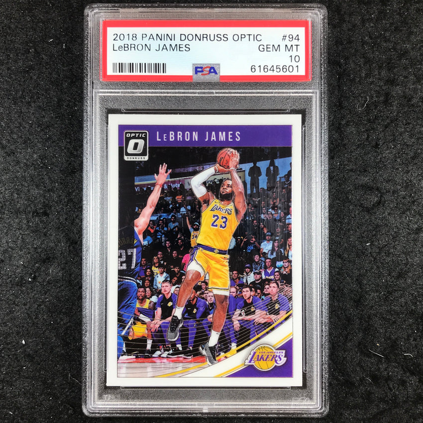 2018 Optic LEBRON JAMES Base #94 PSA 10 (601)