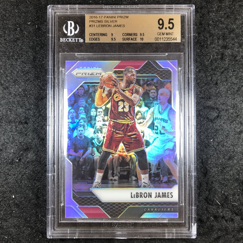 2016 Panini Prizm LEBRON JAMES Silver #31 BGS 9.5 (544)