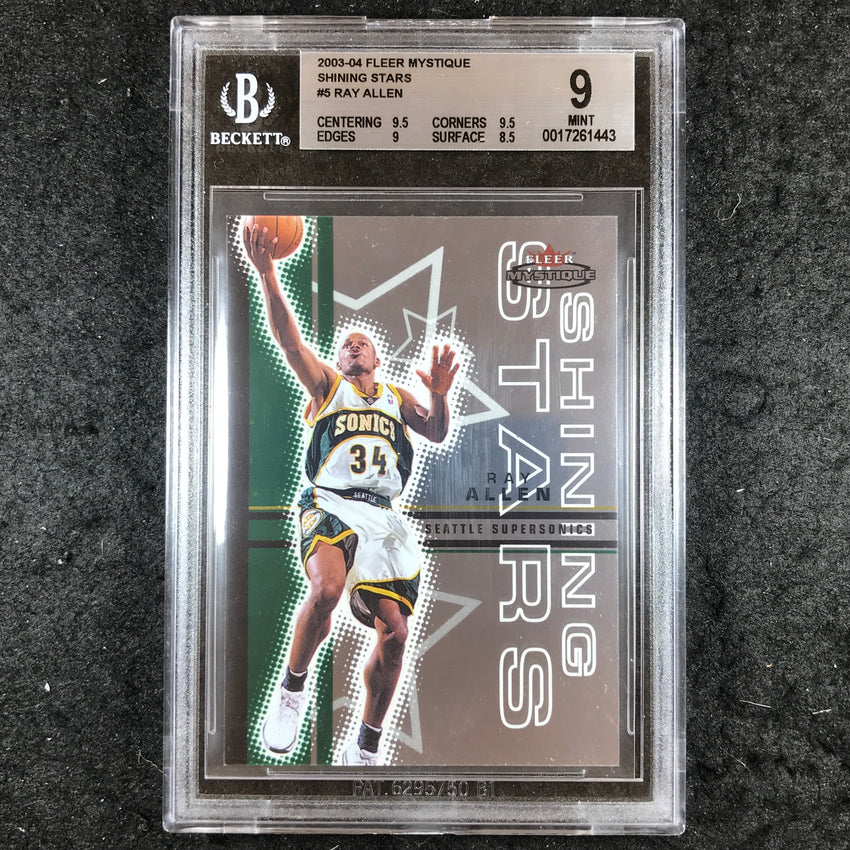 2003 Fleer Mystique RAY ALLEN Shining Stars 260/500 #5 BGS 9 (443)