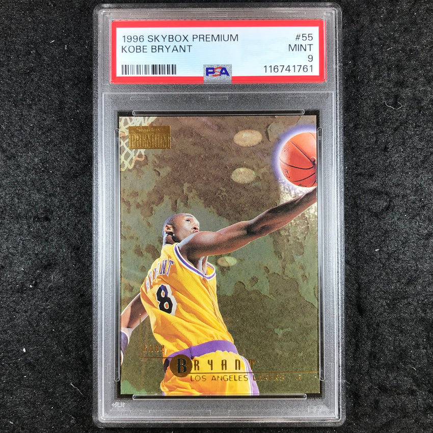 1996 Skybox Premium KOBE BRYANT Rookie Base #55 PSA 9 (761)