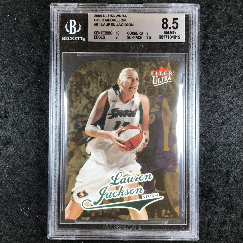 2004 Ultra WNBA LAUREN JACKSON Gold Medallion #61 BGS 8.5 (819)