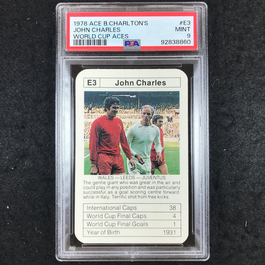 1978 ACE B. Charlton's JOHN CHARLES World Cup Aces #E3 PSA 9 (860)