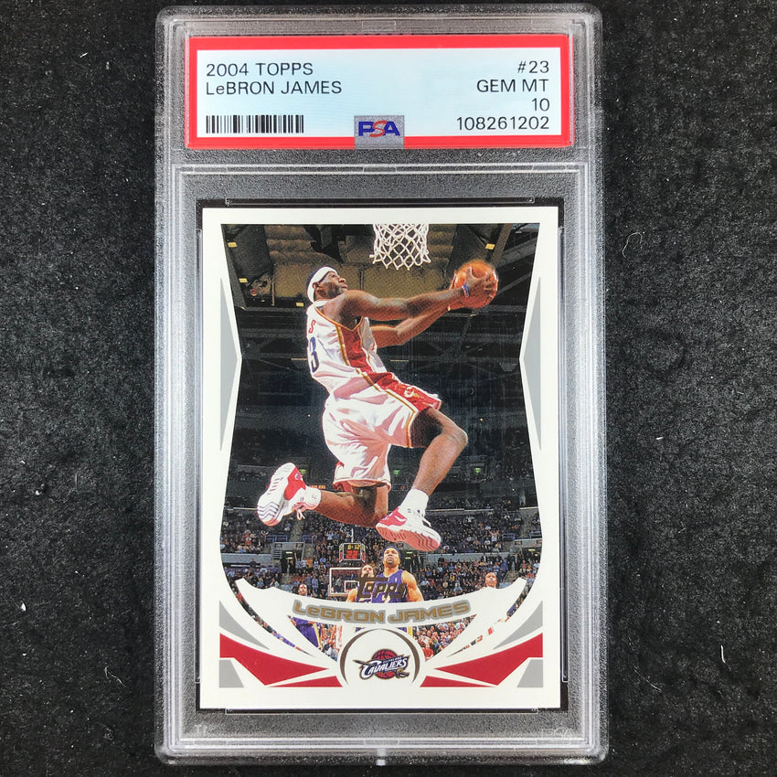 2004 Topps LEBRON JAMES Base #23 PSA 10 (202)