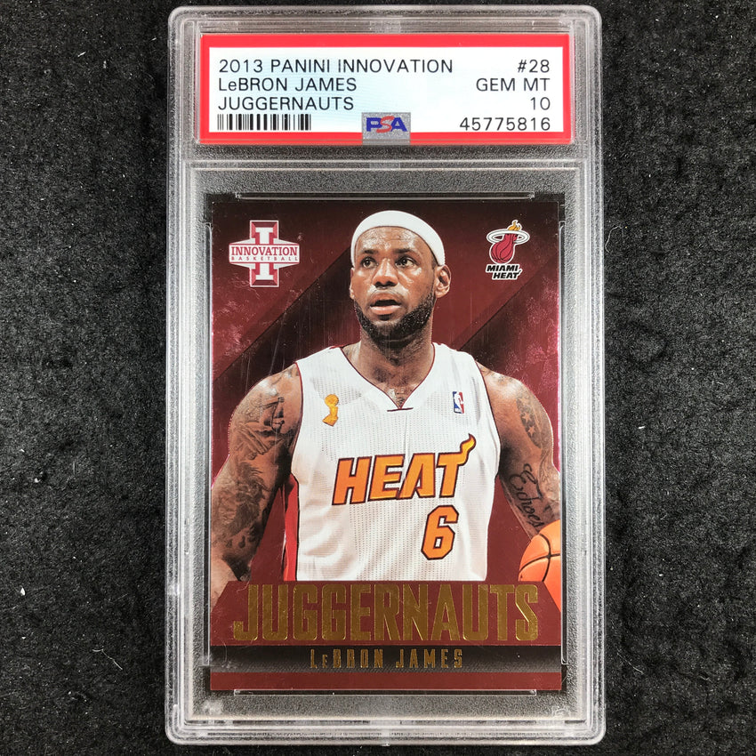 2013 Panini Innovation LEBRON JAMES Juggernauts #28 PSA 10 POP 1 (816)