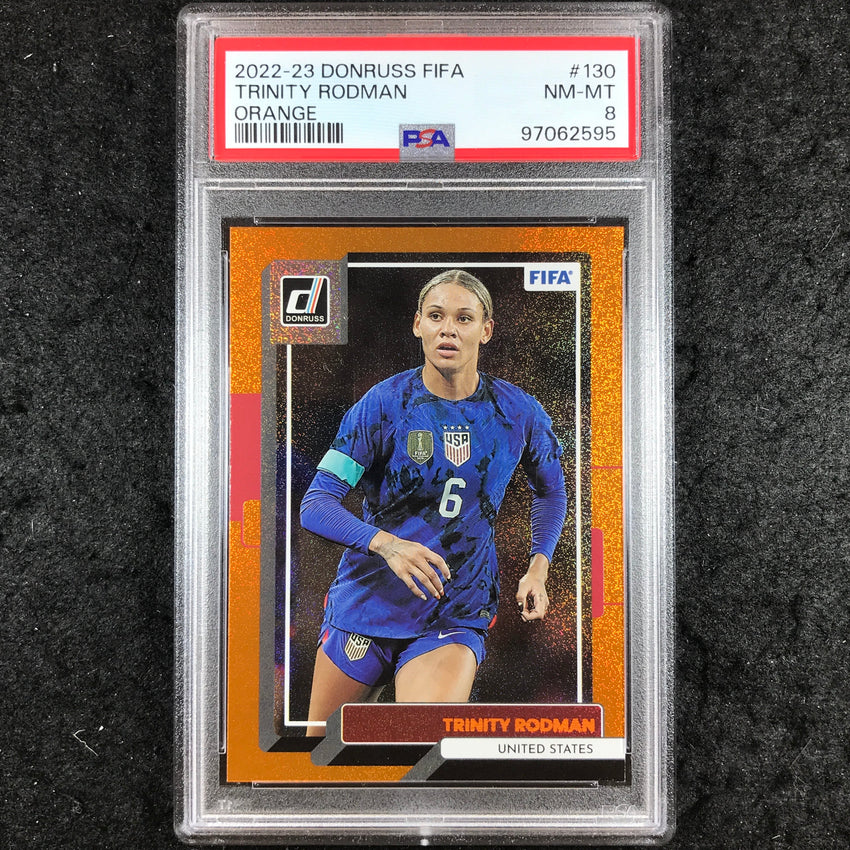 2022 Panini Donruss FIFA TRINITY RODMAN Orange #130 PSA 8 (595)