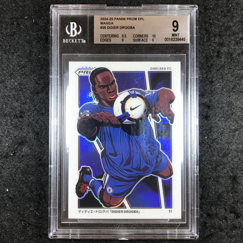2024 Panini Prizm EPL DIDIER DROGBA Manga #26 BGS 9 (445)