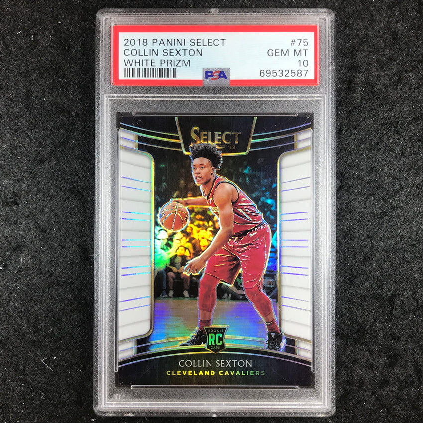 2018 Panini Select COLLIN SEXTON Concourse White Rookie 138/149 #75 PSA 10 (587)