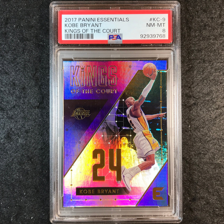 2017 Panini Essentials KOBE BRYANT Kings Of The Court #KC-9 PSA 8 (768)
