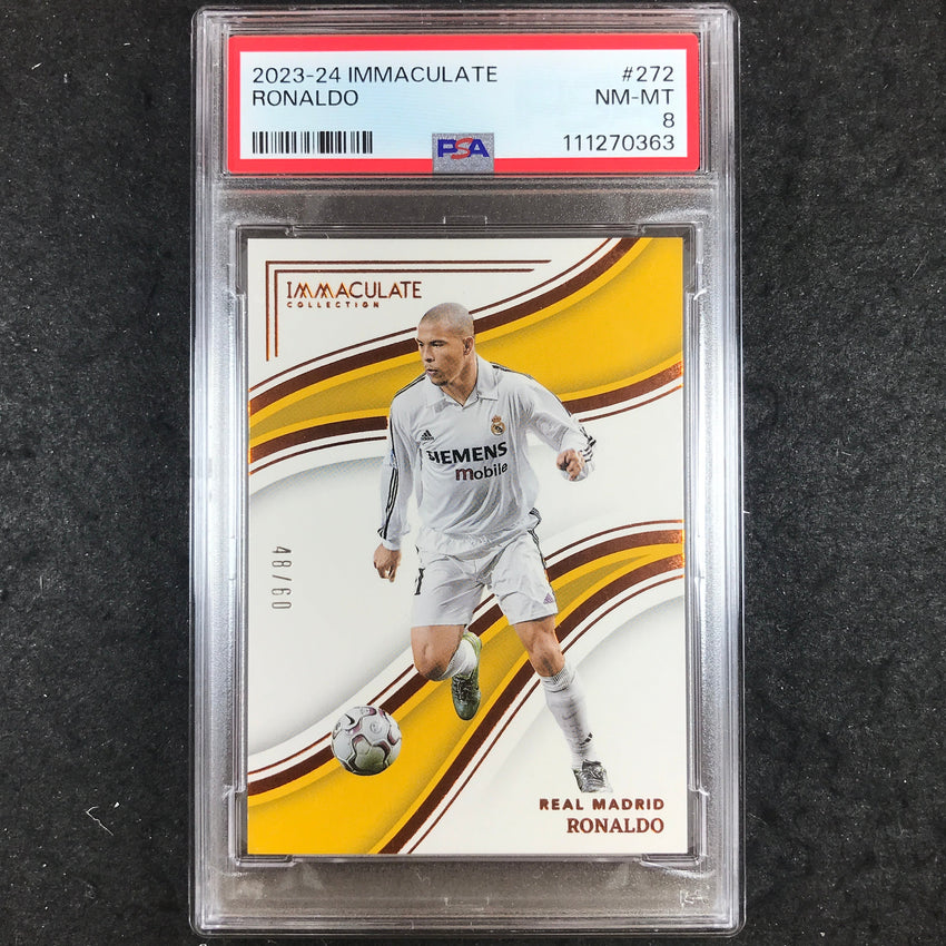 2023-24 Panini Immaculate RONALDO 48/60 #272 PSA 8 (363)