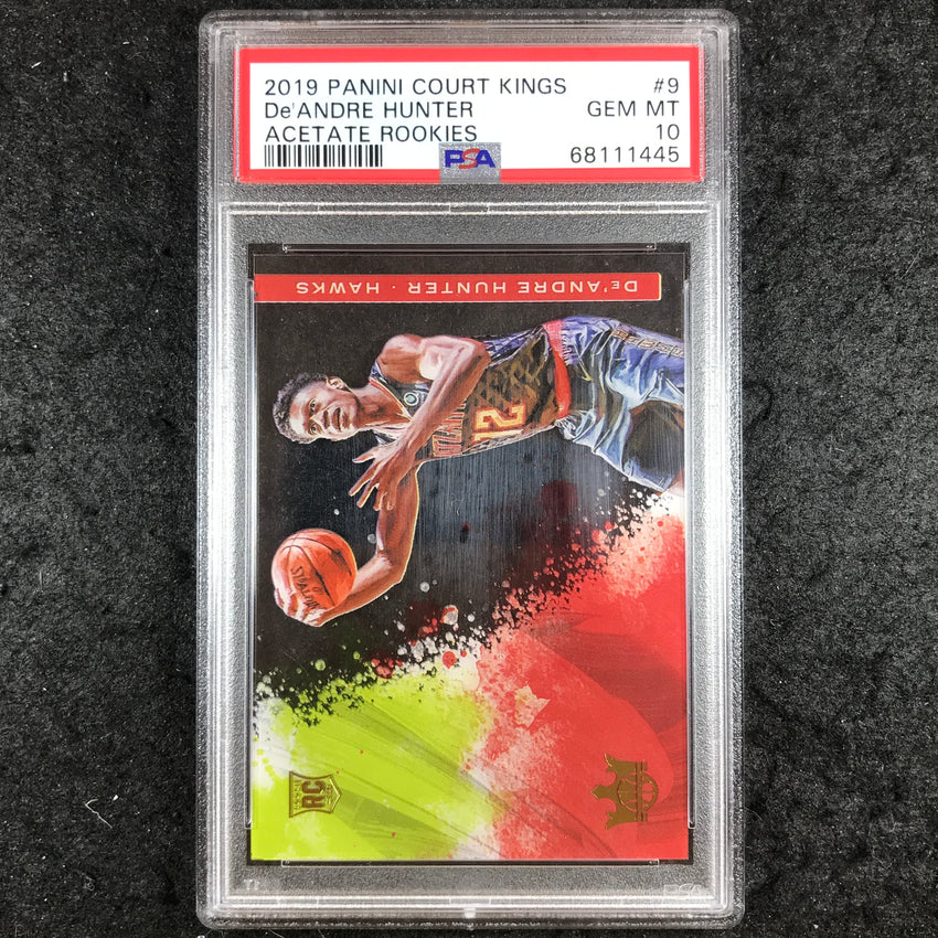 2019 Panini Court Kings DE'ANDRE HUNTER Acetate Rookies #9 PSA 10 (445)