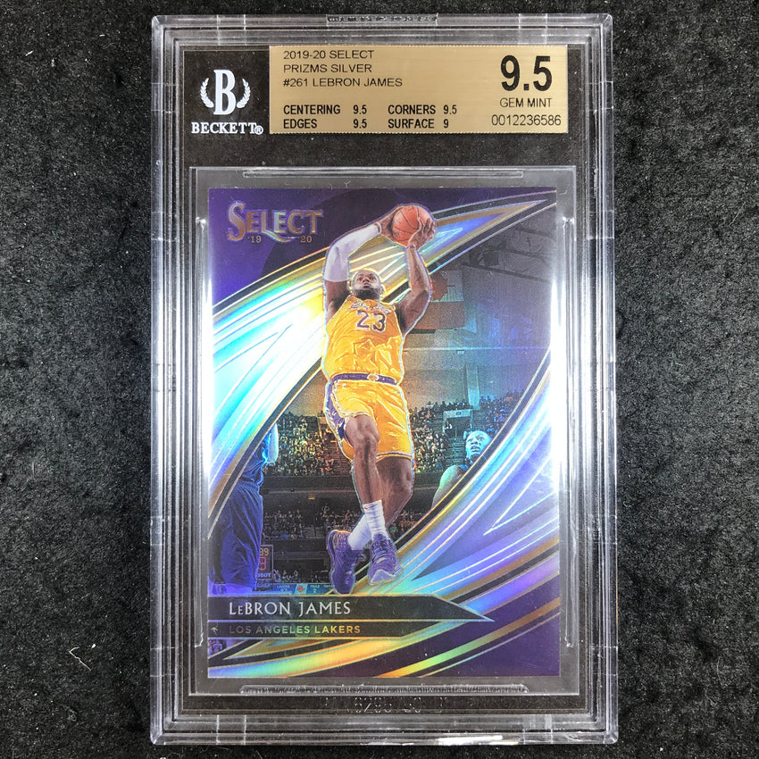 2019 Select Prizms LEBRON JAMES Courtside Silver #261 BGS 9.5 (586)